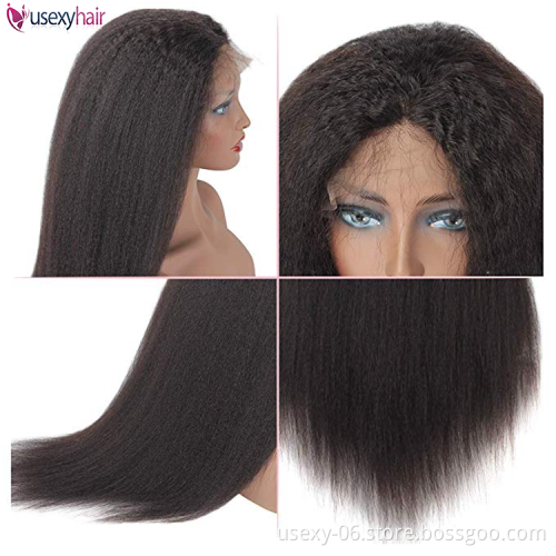 Hot Selling Wholesale 100% Unprocessed Virgin Indian Cuticle Aligned Lace Closure Human Hair Wigs